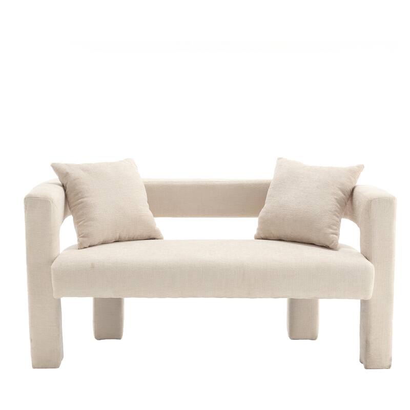 Modern Chenille Loveseat Sofa