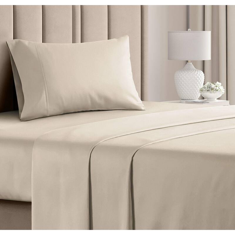 CGK Linens 4 Piece Cotton 1000 Thread Count Soft Bed Sheet Set