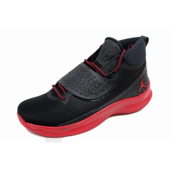 Nike Men's Air Jordan Super Fly 5 PO Black/Gym Red-Gym Red 881571-002