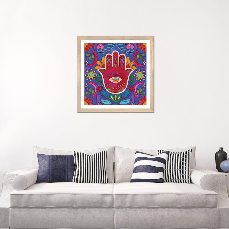 iCanvas "Colorful Hamsa Hand" by Olivia B√ºrki