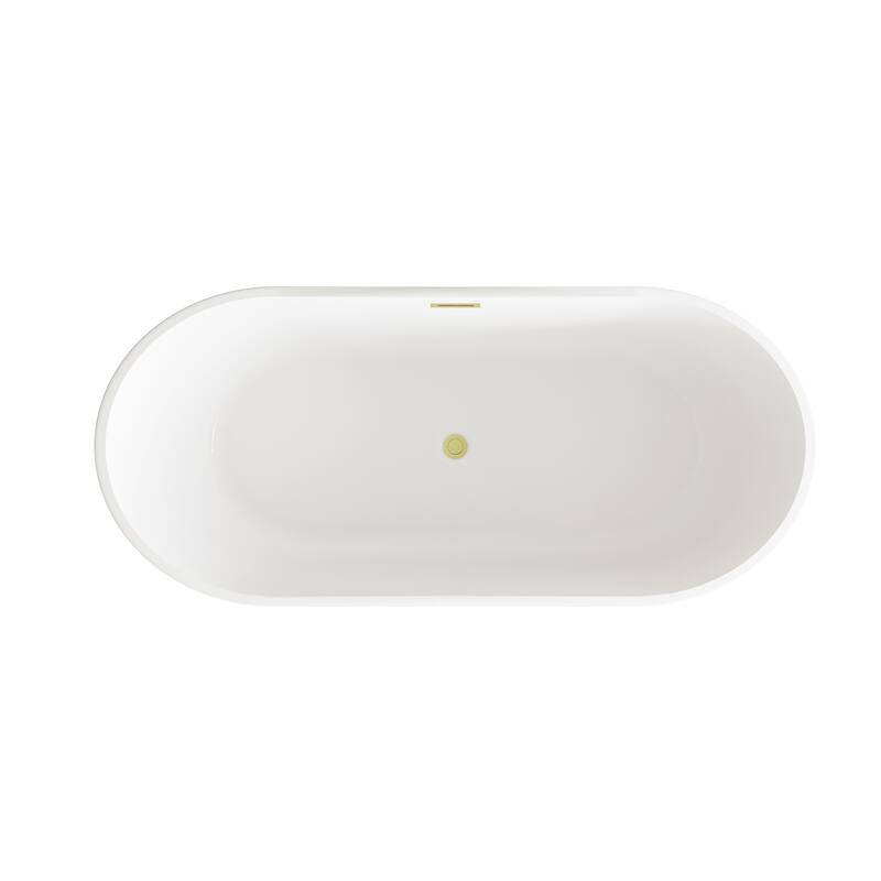 Melisande Bathtub in Glossy White