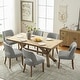 preview thumbnail 79 of 144, Wooden Dining Chairs Set of 2/4/6,Modern Fabric Upholstered Dining Room Chair Kitchen Chairs