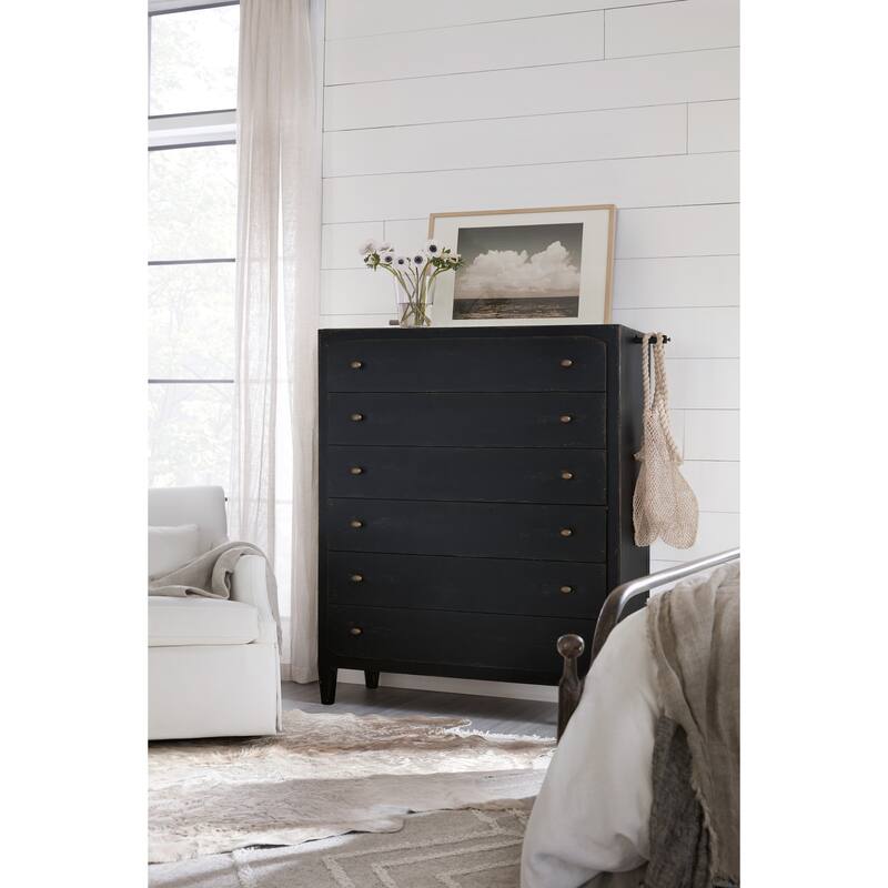 Ciao Bella Six-Drawer Chest- Black