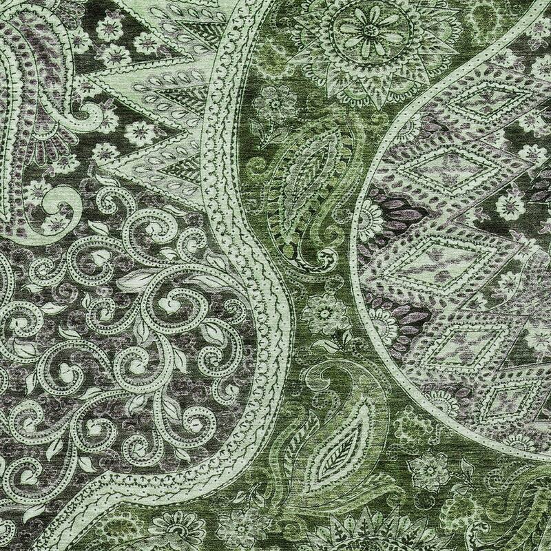 HomeRoots Floral Medallion Transitional Rectangle Outdoor Rug