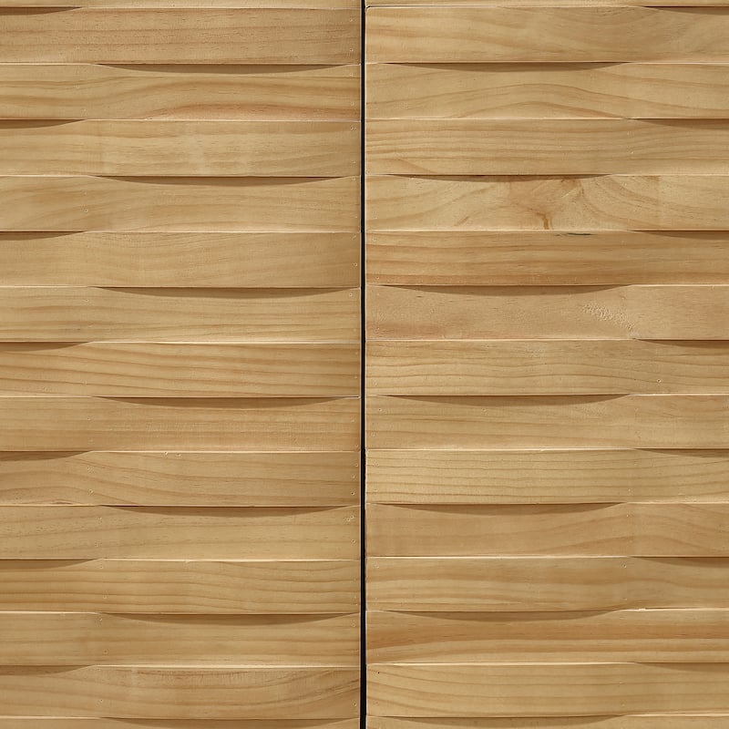 Art Leon Textured Wood Sideboard Cabinet with Storage