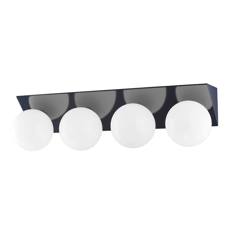 Porch & Den Briles Opal Glossy Glass Bath Bracket