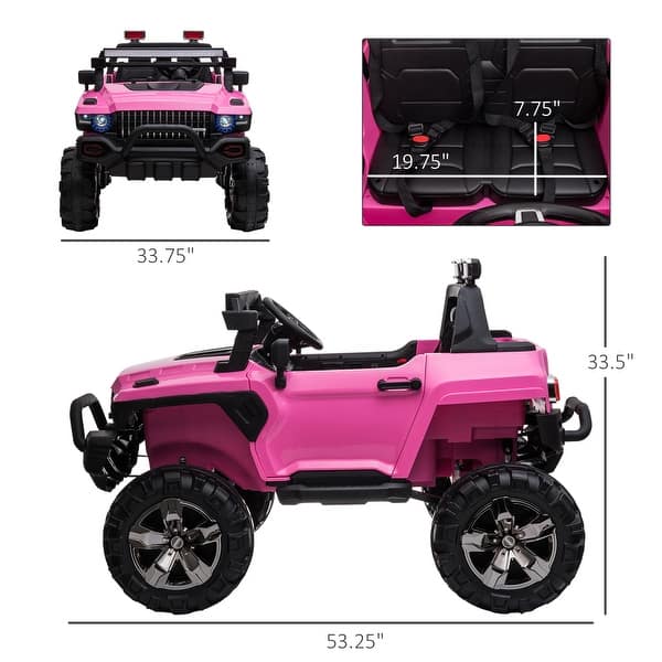 12V Electric SUV Ride-On Car with Remote Control and Siren Lights