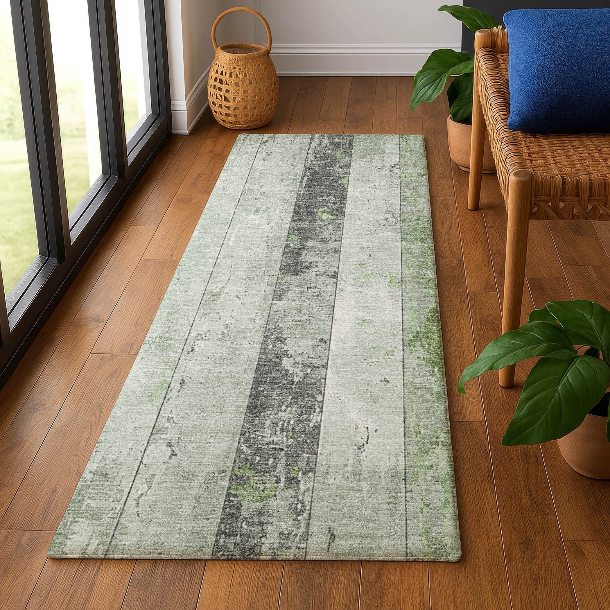 Premium Washable Super Soft Modern Stripe Mayfield Rug