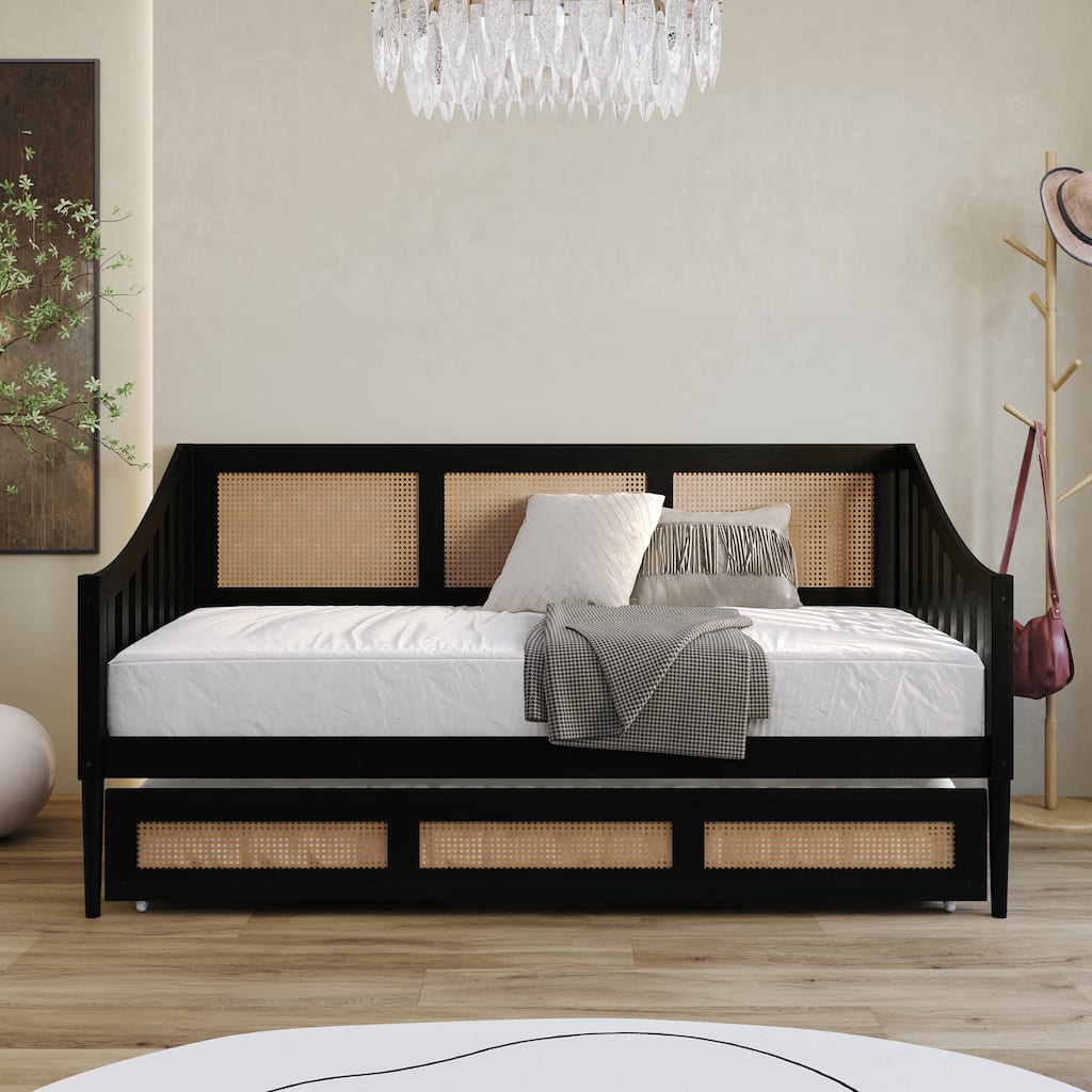 CraftPorch Modern Twin Daybed with Trundle