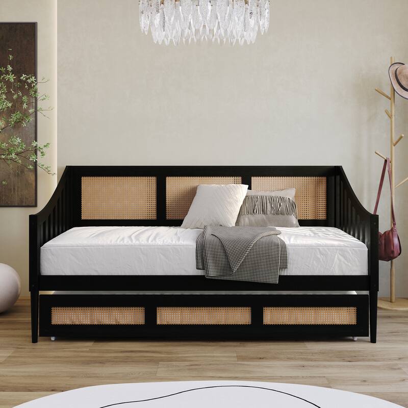 CraftPorch Modern Twin Daybed with Trundle
