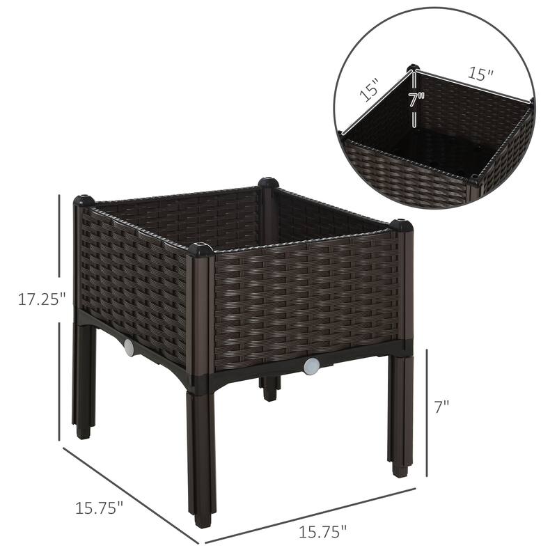 Outsunny Raised Garden Bed with Legs
