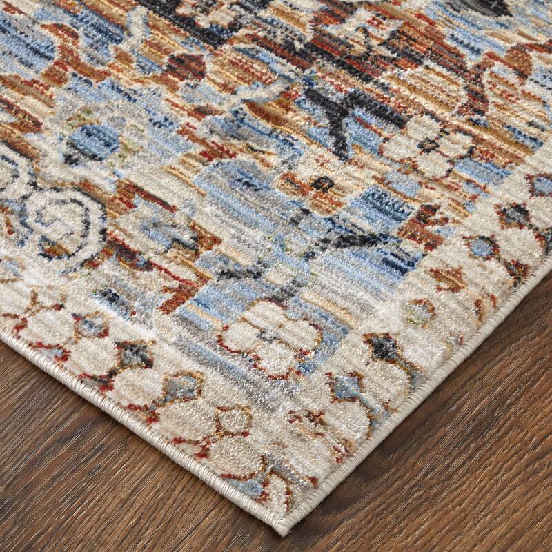 Melrose R39NZ Distressed Transitional Area Rug