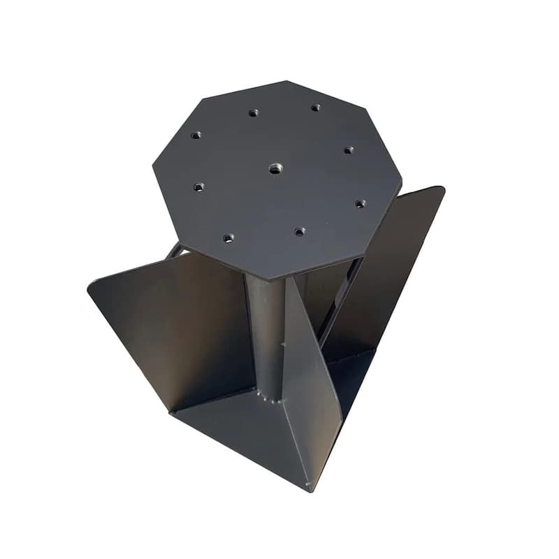 PURPLE LEAF Outdoor Patio Umbrella Base in Ground - 10.8" X 10.8"