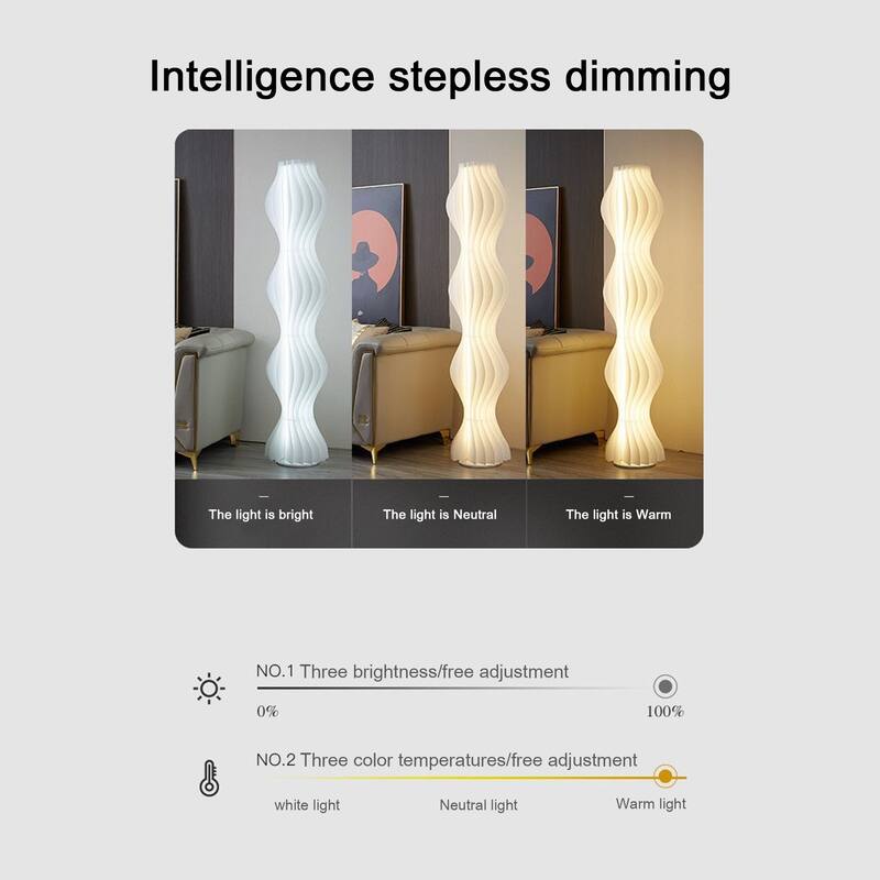 69" LED Straw Skirt Floor Lamp