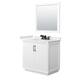 Option White, Black Trim, White Quartz Top