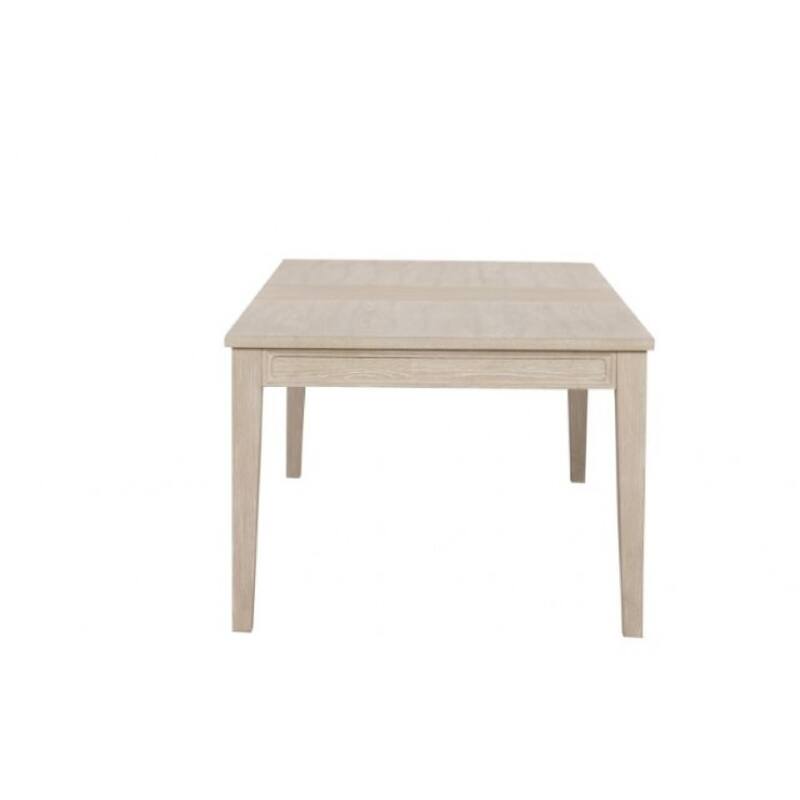 Rozie 72-90 Inch Extendable Dining Table, Farmhouse Light Oak Brown