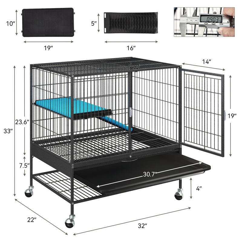 Metal 2Tiers Small Animal Cages Indoor Critter Nation Cage Bed Bath & Beyond 37453708