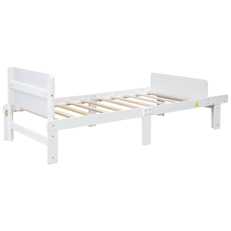 Twin Bed with Footboard Bench