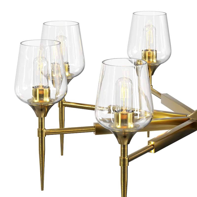 8 - Light Dimmable Classic Traditional Chandelier - N/A