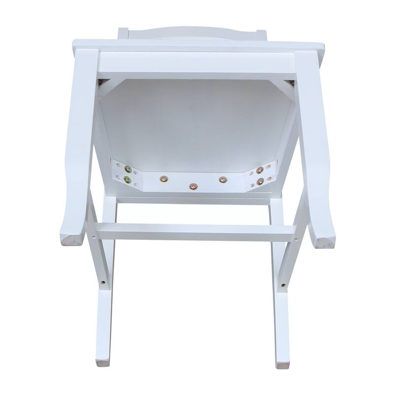Solid Wood Seaside Dining Chairs - Set of Two
