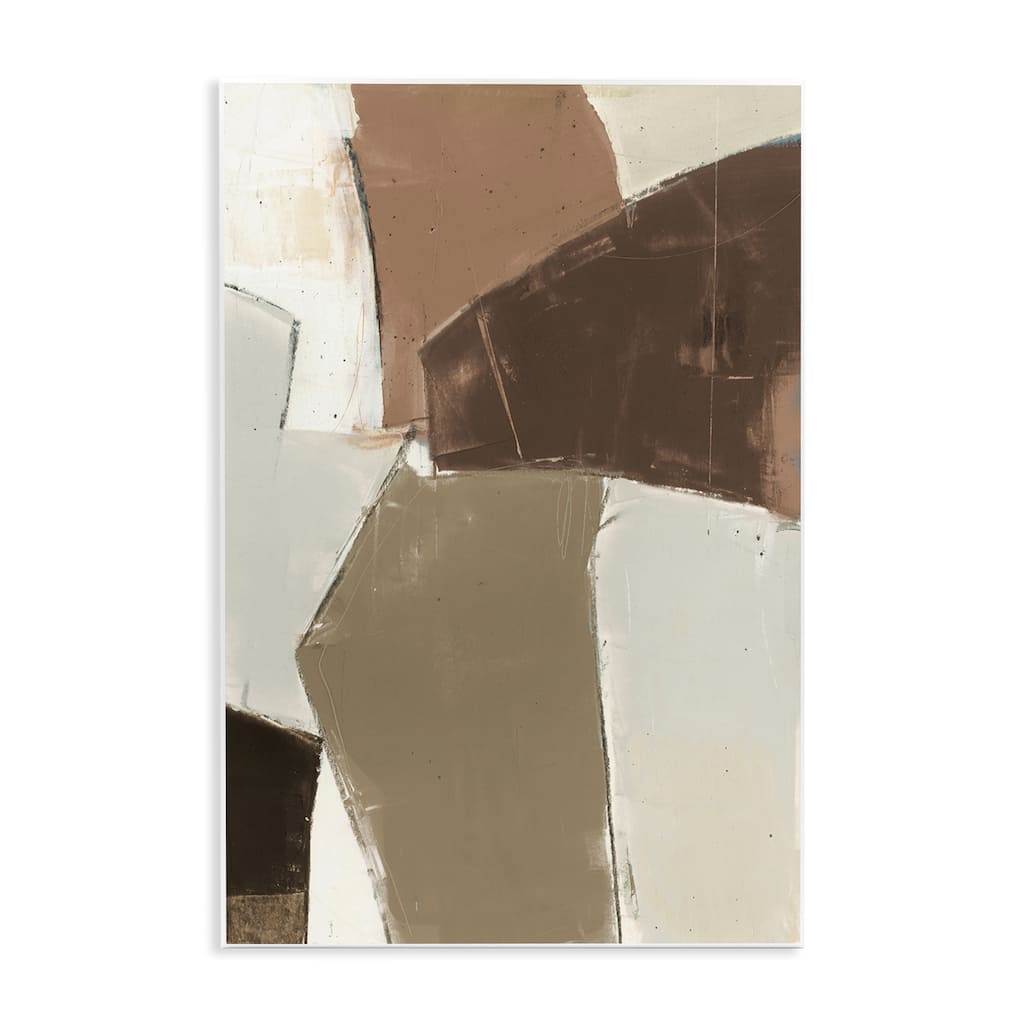 Stupell Contemporary Neutral Earth Tones Wall Plaque Art Design By Kippi Leonard