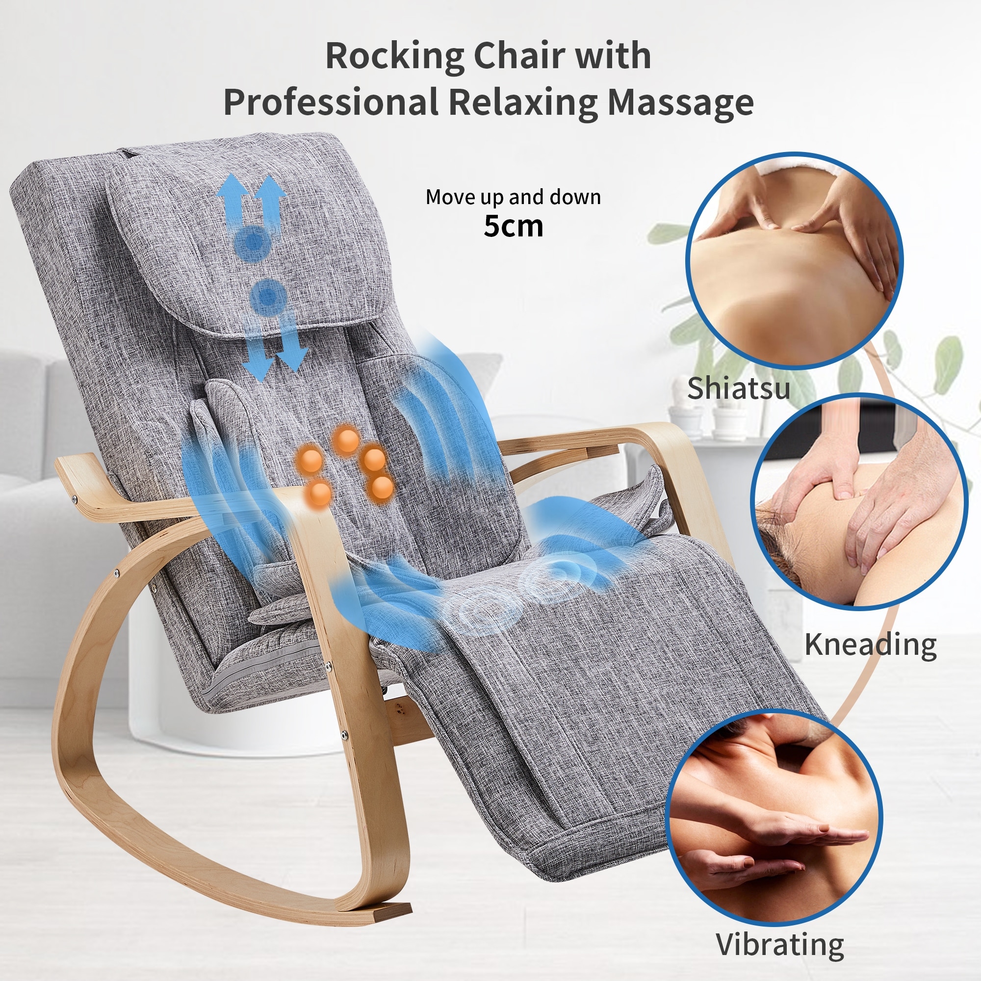 Full massage function Air pressure Comfortable Relax Rocking Chair