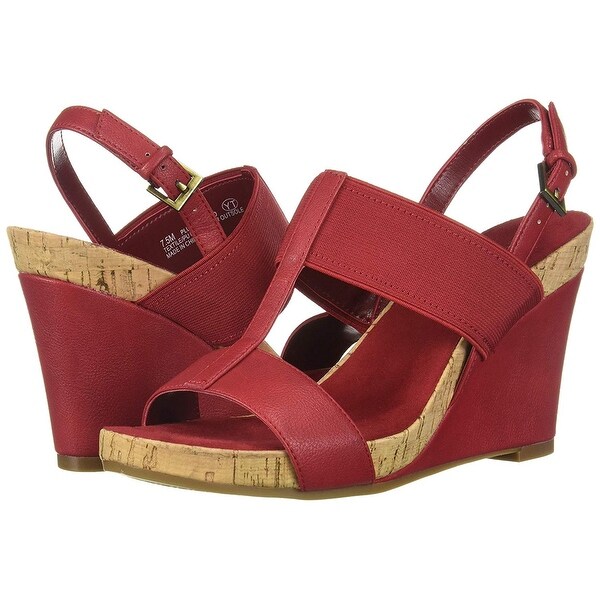 Aerosoles Womens Plush Behind Wedge Sandal