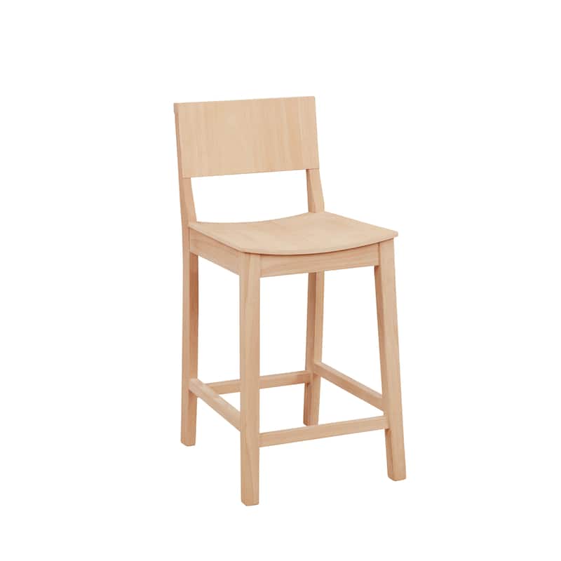 Dahlia Wood 24-Inch Armless Counter Stool (Set of 2)