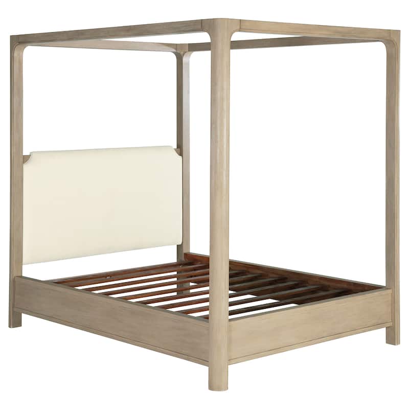 Solano 85-inch Canopy Bed Weathered Mango - King