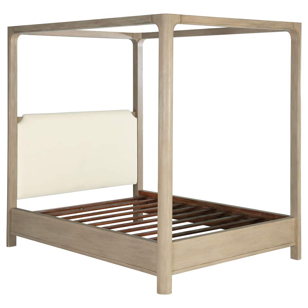 Solano 85-inch Canopy Bed Weathered Mango