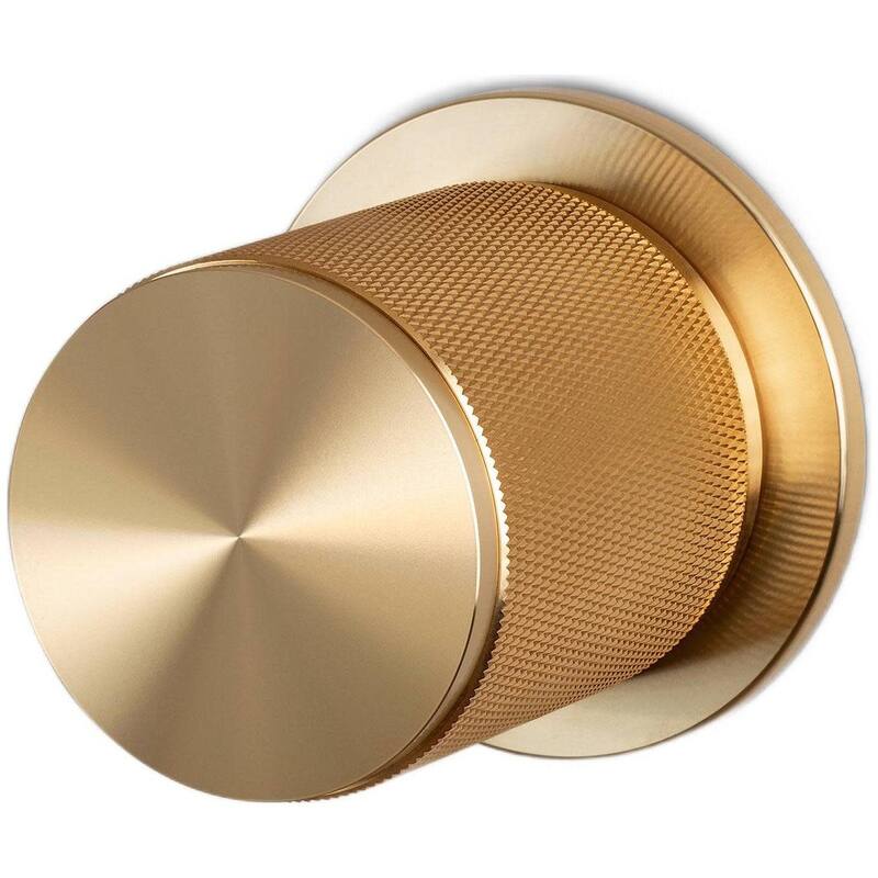 Buster + Punch NDK-05247 Cross Series Luxury Bespoke Diamond Knurled - Brass - Brass