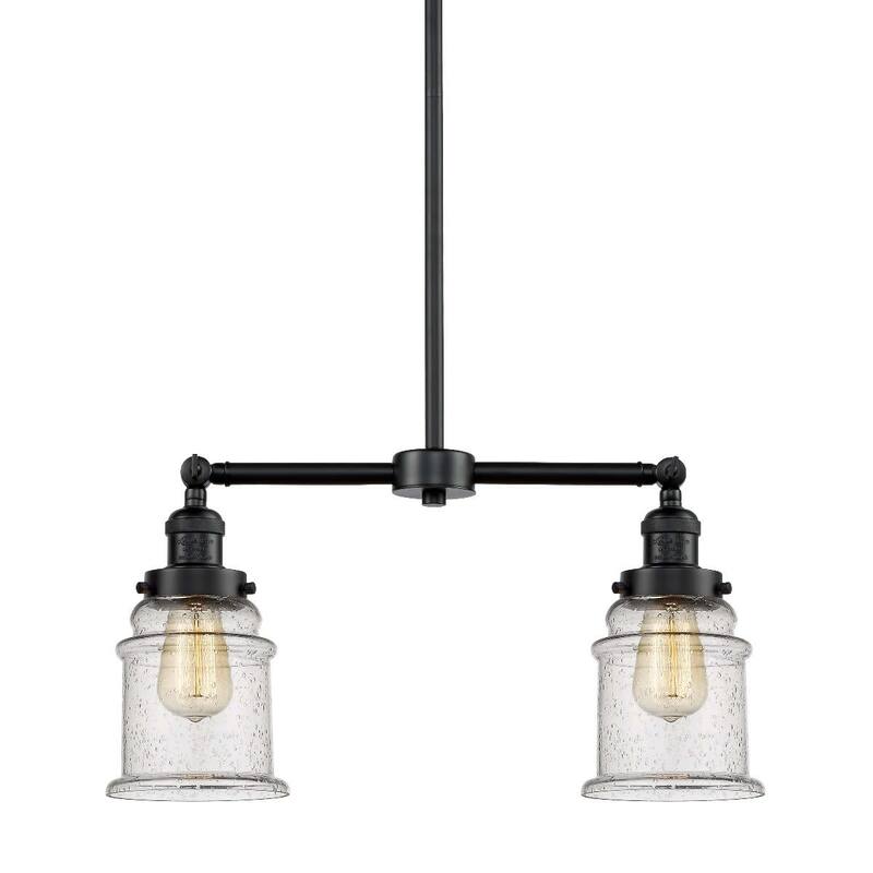 Innovations Lighting Canton 2 Light 21" Wide Linear Chandelier - Oil Rubbed Bronze / Seedy