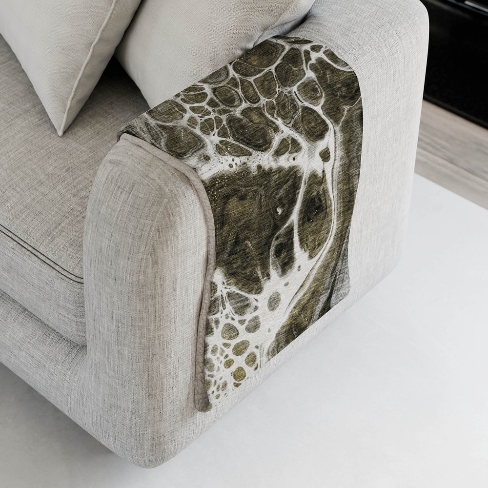 Premium Machine Washable Abstract Contemporary Throw Blanket