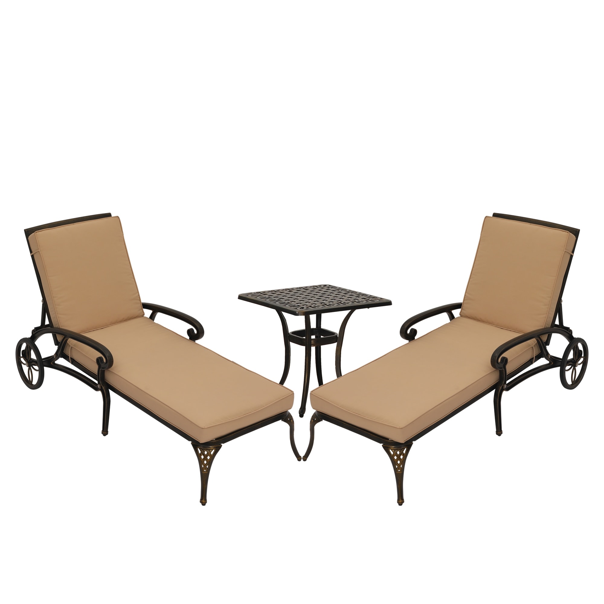 Andrew reclining chaise lounge online with cushion