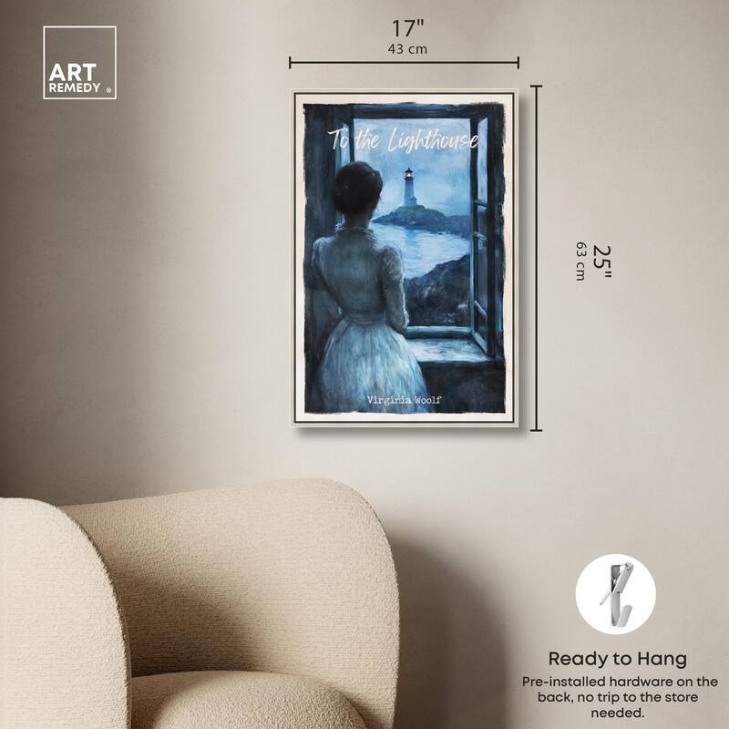 To the Lighthouse Canvas by Art Remedy
