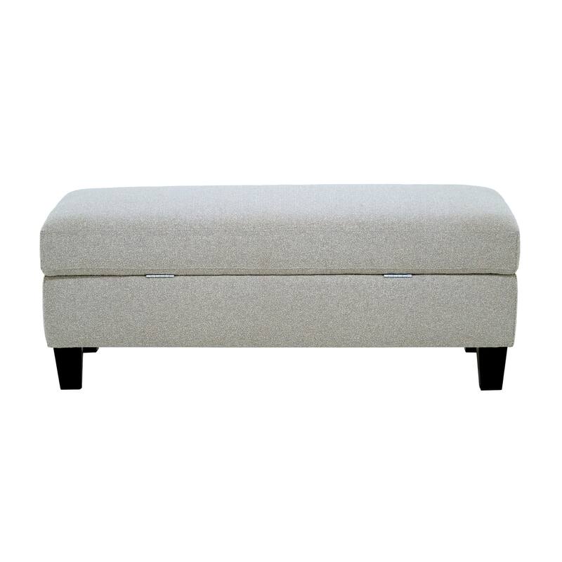 Gray Storage Ottoman - Gray