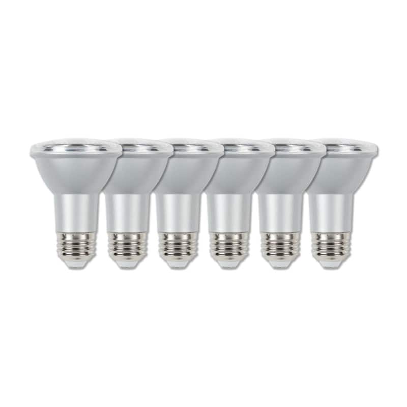 Westinghouse 7-Watt (50-Watt Equivalent) Bright White PAR20 Flood Dimmable Indoor/Outdoor LED - Clear - 6-Pack