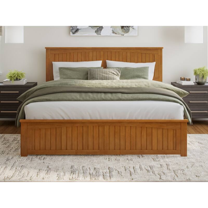 AFI Nantucket Platform Bed with Matching Footboard & Storage Drawers
