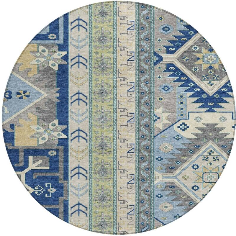 HomeRoots Aztec Transitional Rectangle Outdoor Rug