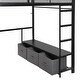 preview thumbnail 11 of 16, Gaming Loft Bed with Ample Storage Space & LED Design, Full Size