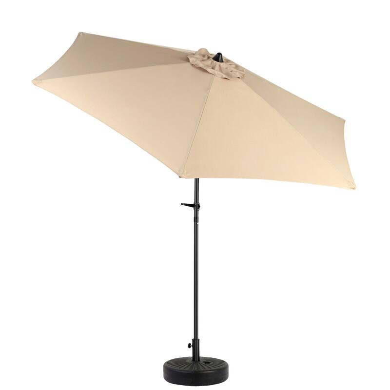 104" Patio Umbrella with Push Button Tilt,6 Ribs and Crank (No Base)