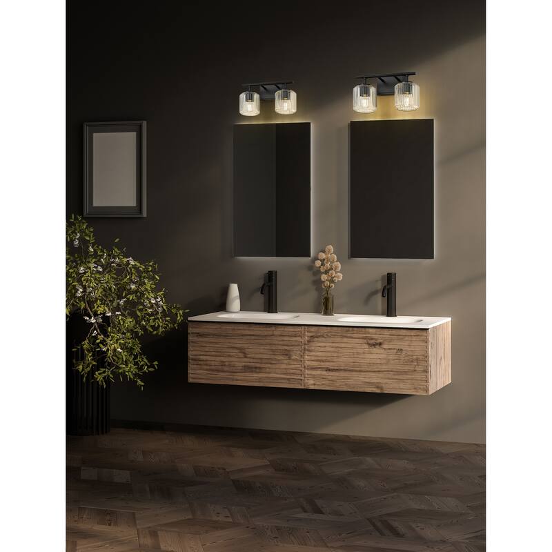 Z-Lite Landon 2 Light Vanity - Matte Black