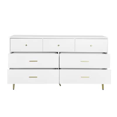 Seven Drawers Large Chest with Golden Handle