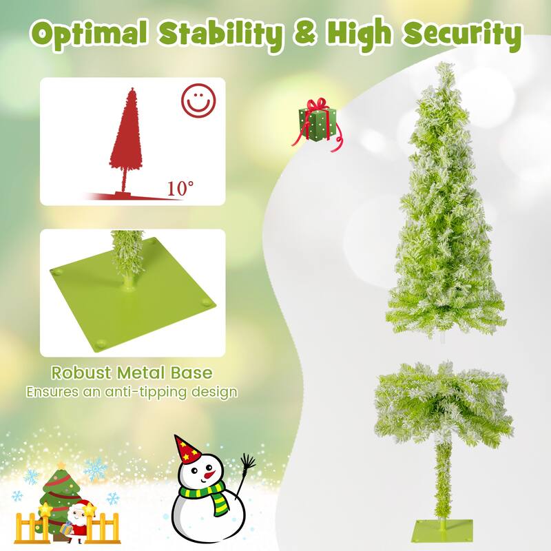 Costway 5/6/7 FT Bendable Christmas Tree with Bendable Top, 290 Branch - See Details