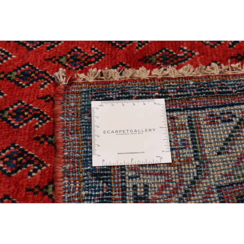 ECARPETGALLERY Hand-knotted Andelz Red Wool Rug - 4'1 x 10'2