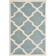 preview thumbnail 84 of 84, SAFAVIEH Handmade Chatham Eppie Modern Moroccan Wool Rug 2' x 3' - Blue/Ivory - Rectangle