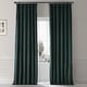 preview thumbnail 65 of 165, Exclusive Fabrics Signature Plush Velvet Hotel Blackout Curtains (1 Panel) - Luxury Soft Drapery for Light Control & Elegance 50 X 108 - Spirit Green