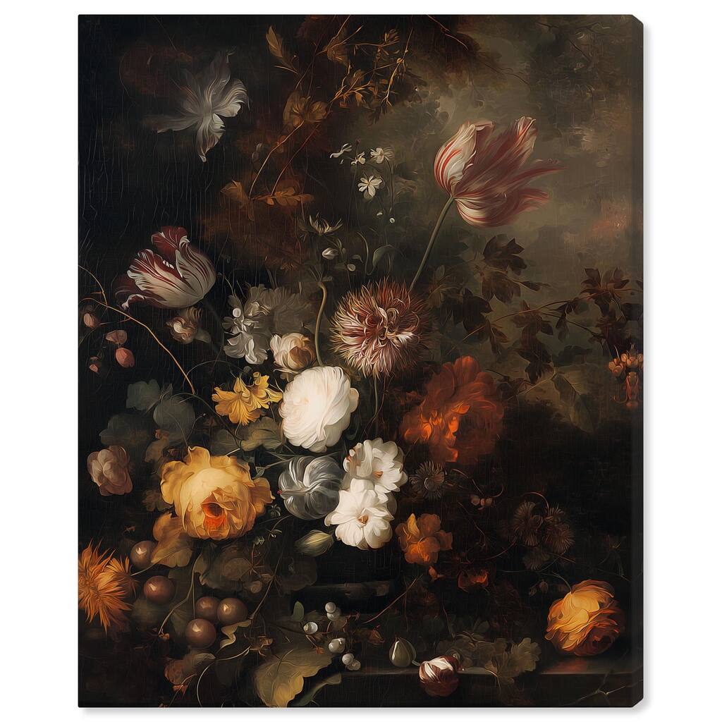 Shadowed Petal Secrets II Canvas by Art Remedy, Gallery Wrapped