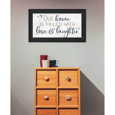 TrendyDecor4U Contemporary "Our Home" Framed Print Wall Art