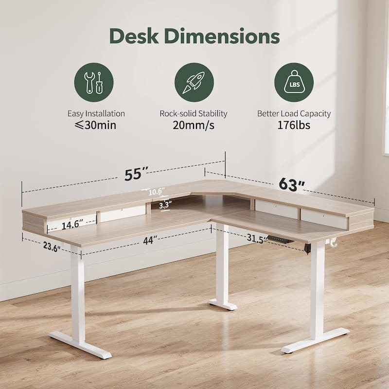 FEZIBO/Home Office Furniture/Wood/Desks